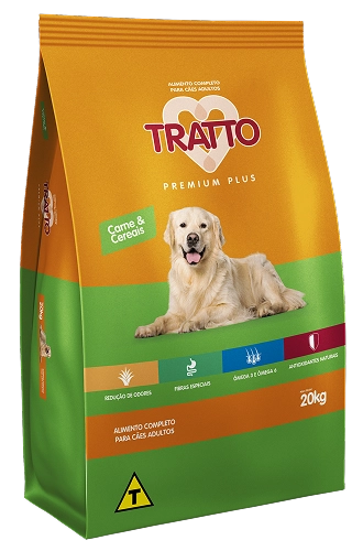 Tratto Premium Plus Cães Adultos – Carne & Cereais